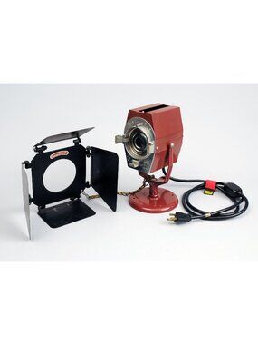 Mole-Richardson Mini-Mole Type 280 Vintage Studio Light W Barn Doors Power Cord